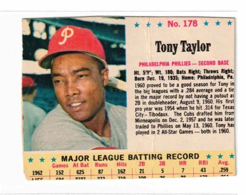 1963 Tony Taylor #178