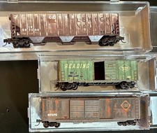 Lot of 3: Factory Weathered Micro-Trains N Scale Rolling Stock Brand New