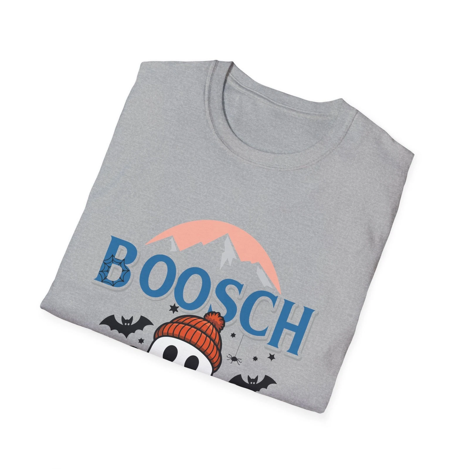 Halloween Ghost T-Shirt, Cute Fall Haunted Tees, Light Boosch Ghost Tee