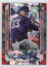 2021 Leaf Metal Draft Red Crystals 2/2 Russell Smith #BA-RS1 Auto 9vp