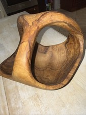 Hand Carved Olive Wood Fruit Bowl Piccolo