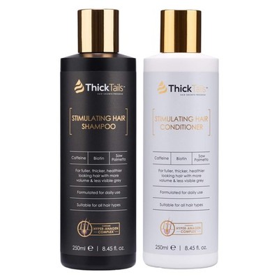 ThickTails Hair Growth Shampoo and Conditioner Set for Women, Biotin Caffeine...