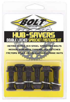 Bolt MC Hardware (M8 x 25) 30 mm Nabenschoner doppelt verriegelt Kettenradbefestigungssatz