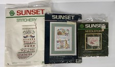 Kits de costura Sunset - Medias de Navidad - Disco de nacimiento y te amo mamá.