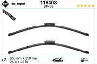 SWF Wischblatt Scheibenwischer DAS Original SET 119403 FüR Renault JM0 ScÉNic 2