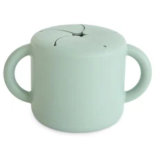 mushie Silicone Snack Cup | Spill Proof Food Container for Toddler and Baby