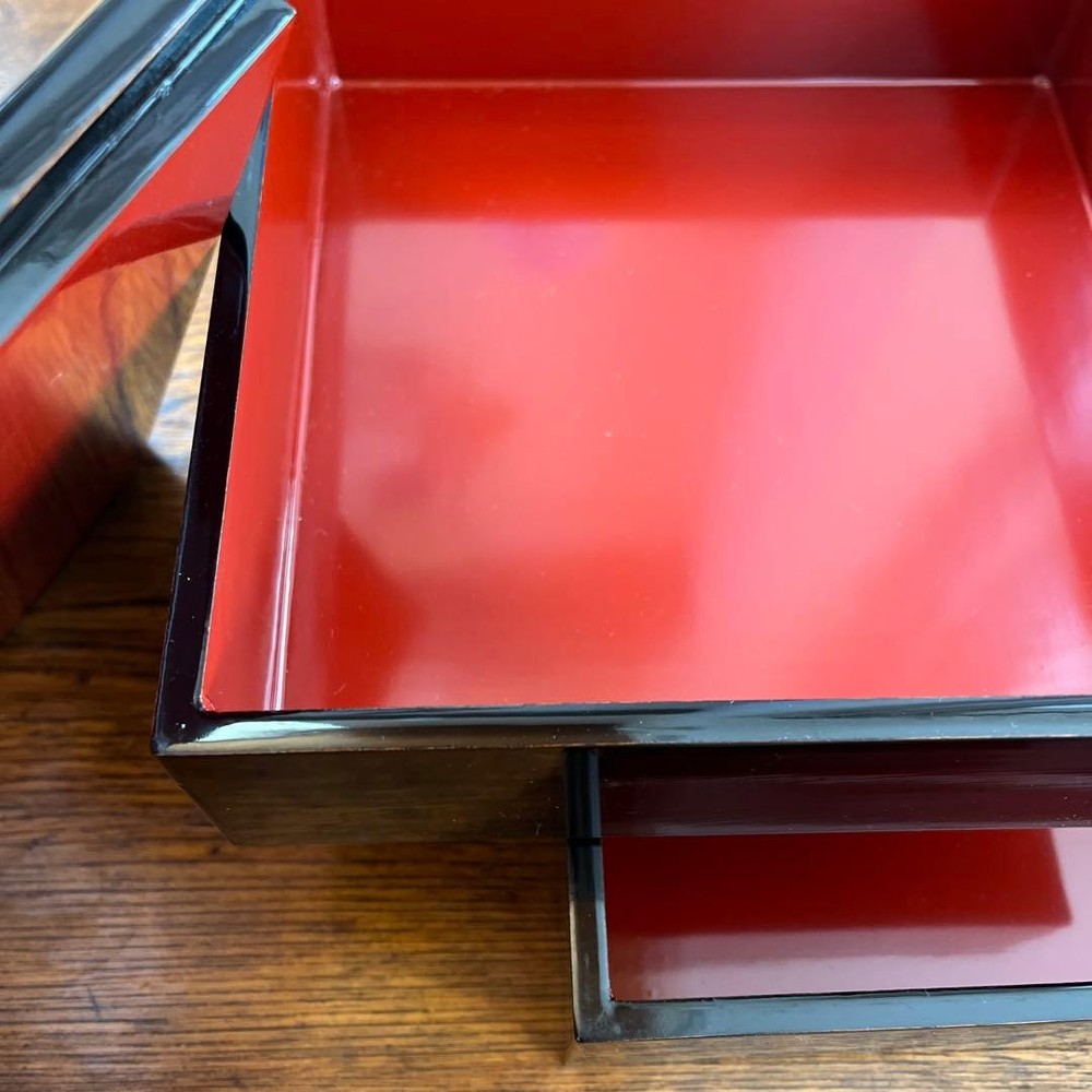 Jubako Bento Box Japanese Lacquered box wooden unused