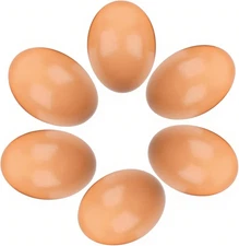 Wooden Eggs Fake Eggs Chicken Coop Accessories for Nesting Boxes, Natural Farmho