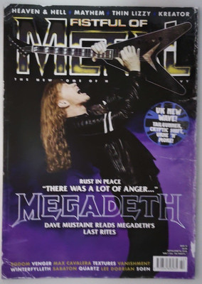 Fistful of Metal magazine #22 2026 Dave Mustaine reads Megadeth's last rites