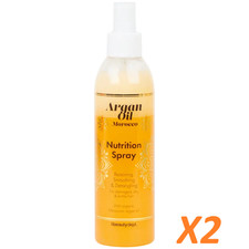 X2 Spray capillaire nourrissant À l’huile d’argan Oil Bio Répare cheveux 200 ml