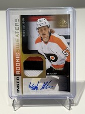 2021-22 Upper Deck SP Game Used Hockey Inked Rookie Sweaters Wade Allison /49