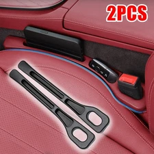 2pcs Car Seat Gap Filler Organizer Waterproof Car Seat Gap Plug Strip with 2 Gro