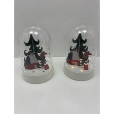 Lot of 2 IKEA Strala LED Christmas Lighted Domed Holiday Decor Tested  Works