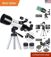 Telescopes, Telescope for Kids and Adults Beginners, 70mm Aperture 400mm Focu...