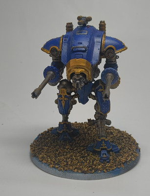 Warhammer 40K Space Marines Ultramarines Imperial Knight Armiger blau bemalt