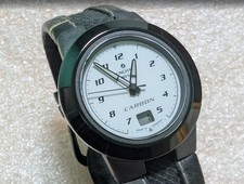 RARO Reloj Radiocontrolado Hombre Vintage Alemán JUNGHANS 925/2991 Mega Carbono