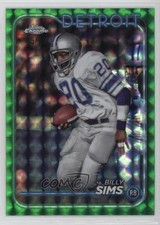 2024 Topps Chrome Green Geometric Refractor /99 Billy Sims #70 1oa8
