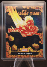 2026 Topps Finest Fantastic Four Human Torch It's Clobberin' Time BLACK 3/10