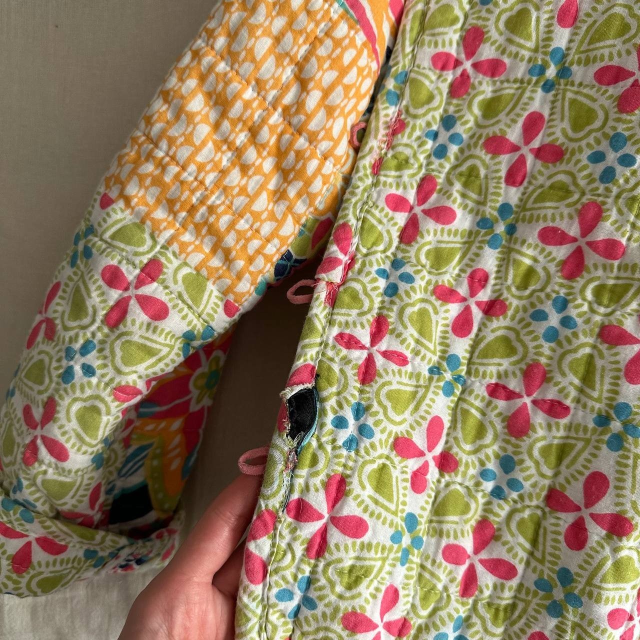 Handmade Patchwork Quilted Cotton Jacket Women's … - image 11