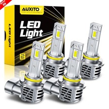 9005 9006 LED Headlight Bulbs Conversion Kit High Low Beam Bright 6500K White A+