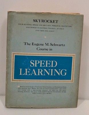 The Eugene M. Schwartz Course in Speed Learning 1969 Vintage Hardcover w/DJ