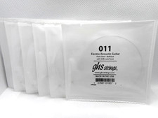 6 pack of GHS 11ga plain guitar strings .011" for acoustic or electric guitar