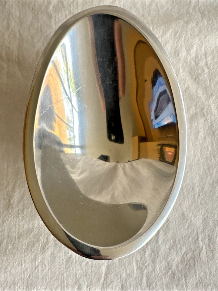 Jabonera moderna danesa MCM Nambe 573 baratija cocina cuenco mariposa mediados de siglo Foto 3 de 4