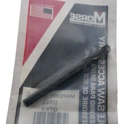 NEW MK Morse MAPD301 139113 1/4'' HSS Pilot Drill Bit 3-3/32'' Length for Hole S