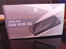 ARGB Fan HUB Controller Support 8 Groups of Fans, 8-Port 4 Pin PC Fan