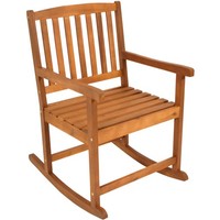 Schaukelstuhl Holz Akazie GeöLt Garten Schaukelsessel Gartenstuhl Schwingsessel