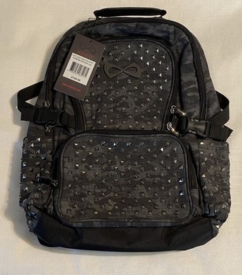 Grey Nfinity Backpack Nfinity Black Gray Camo Metal Studded  display picture 1
