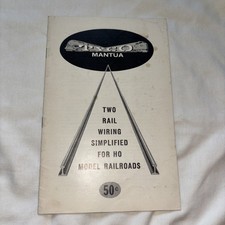 1950s Mantua Two Rail Wiring Simplified For HO Model Railroads Booklet Vintage