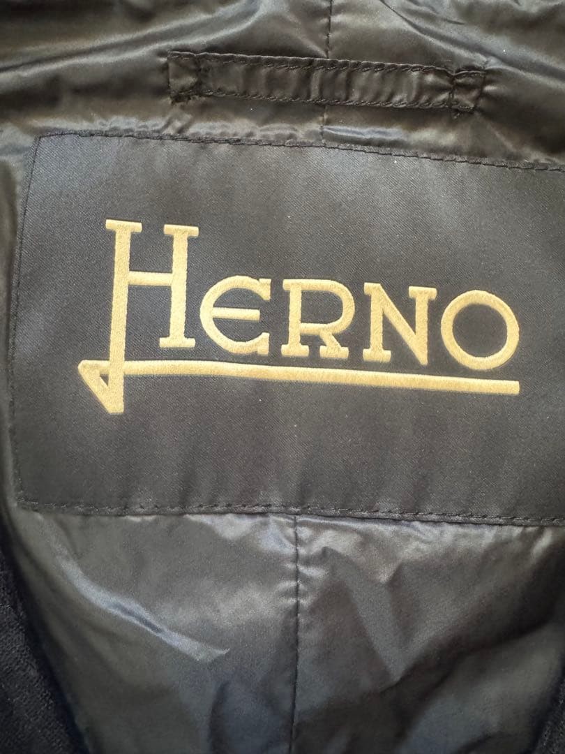 Herno Black Down Vest Double Button Lightweight S… - image 4