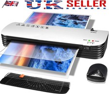 Thermal Laminator Hot & Cold Mode A4 A5 A6 Laminating Machine with 15 Pouches UK