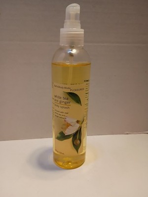 Bath Body Works WHITE TEA & GINGER Splash Mist Full Size, 8 oz. Rare