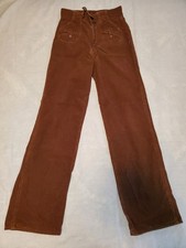 VTG 70s Sportswear International Brown Corduroy Bell Bottom Pants Juniors Sz 8