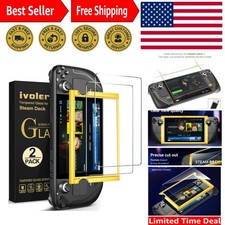2 Pack Tempered Glass Screen Protector for Steam Deck 7"/OLED 7.4" - Ultra Clear