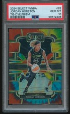Jordan Horston 2024 Panini Select WNBA Concourse Tie Dye Prizm #82 /25 PSA 10
