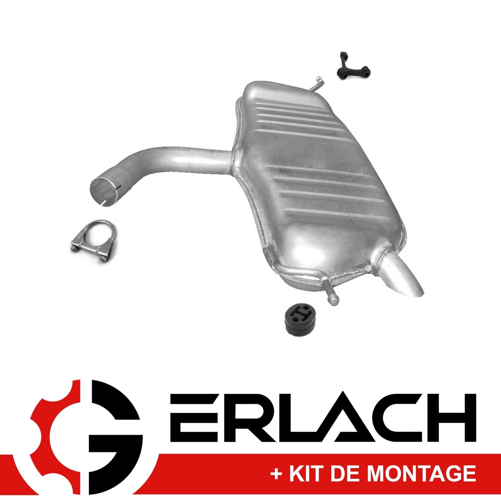 Silencieux arrière pour VW Touran 1.6 éliminant les bruits de pot percé 3102