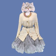 VINTAGE ALNORAL AL SPOKAVICIUS KNIT WOOL JACKET BLAZER MOD PREPPY POWER SUIT L