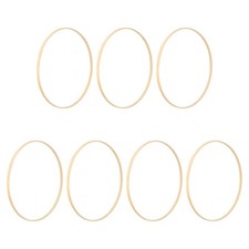 7 Pcs Bamboo Wreath Circle Dreamcatcher Materials Macrame Hoop Hoops