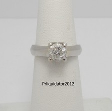 1CT Natural Diamond Engagement Anniversary Wedding Bridal Ring 14K White Gold