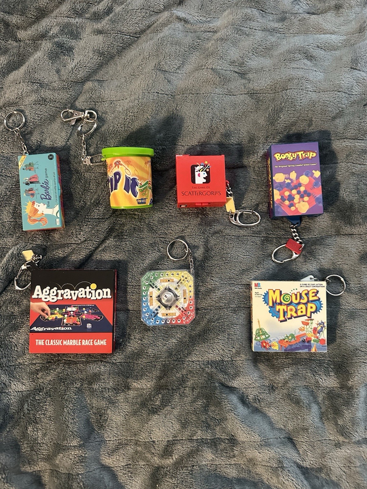 Keychain Tip It Scattergories Trouble Mattel Miniature