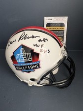 Signed Dave Robinson Hall of Fame VSR4 Mini Helmet JSA Penn State Packers HOF