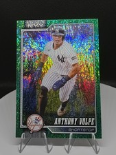 2024 Topps Series 1 Anthony Volpe Green Rainbow Foil /99 Yankees