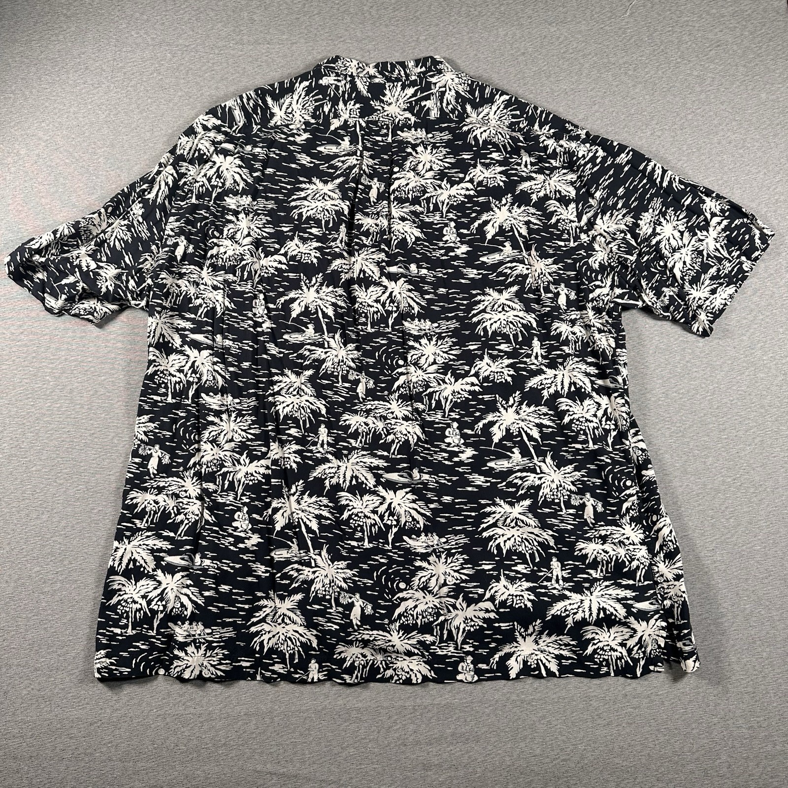 Polo Ralph Lauren Shirt Men 2XL Rayon Caldwell Hawaiian Palm Tree Camp Vacation thumbnail 6