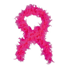 6 Ft. 40-Gram Solid Hot Pink Feather Boa - Morris Costumes