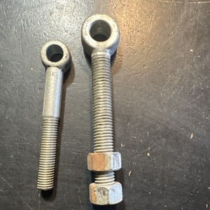 Machined Rod End Eye Bolts (1) 5/8”, (1) 1/2”, Both New