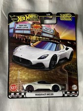 2025 HOT WHEELS CAR CULTURE PREMIUM - BOULEVARD #127 MASERATI MC20 WHITE