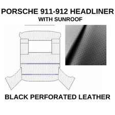 Dachhimmel Schwarz Perforiert Für Porsche 911/912 Mit Schiebedach